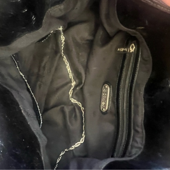 Botkier black patent leather St. Tropez handbag preowned shoulder/ top handle - Picture 13 of 16